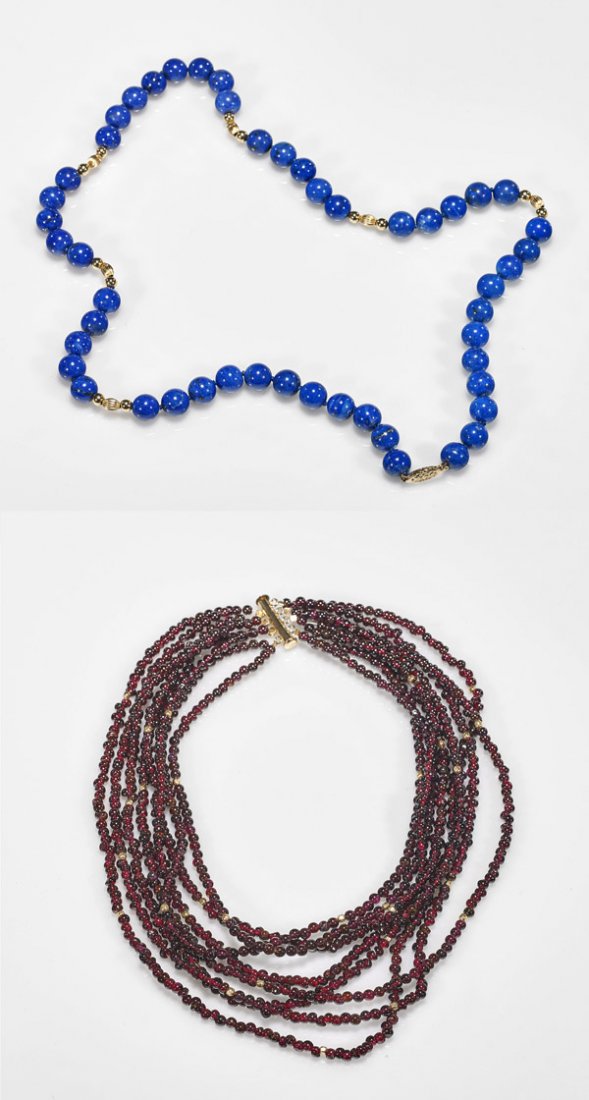 Two Polished Bead Necklaces (1 of 1)