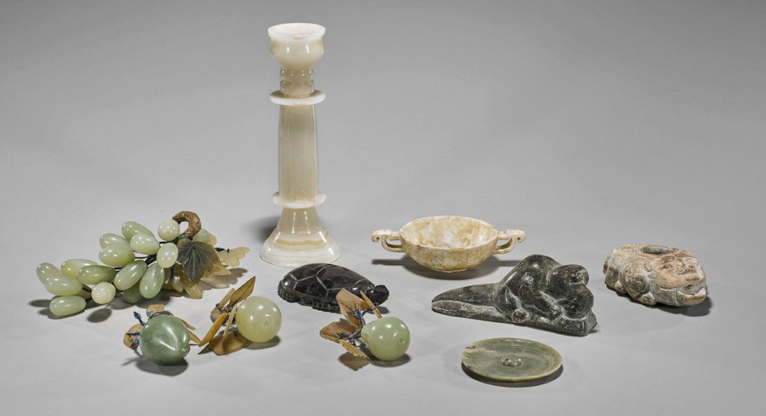 Group of Various Carved Stone Items (1 of 1)