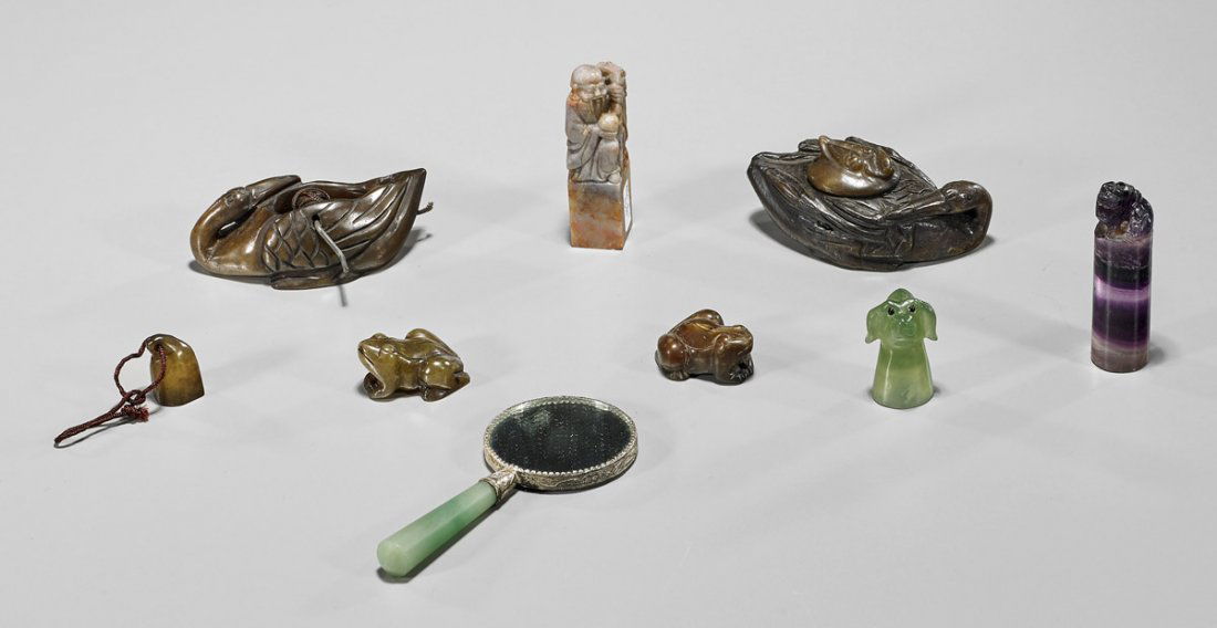 Nine Various Asian Carved Items (1 of 1)