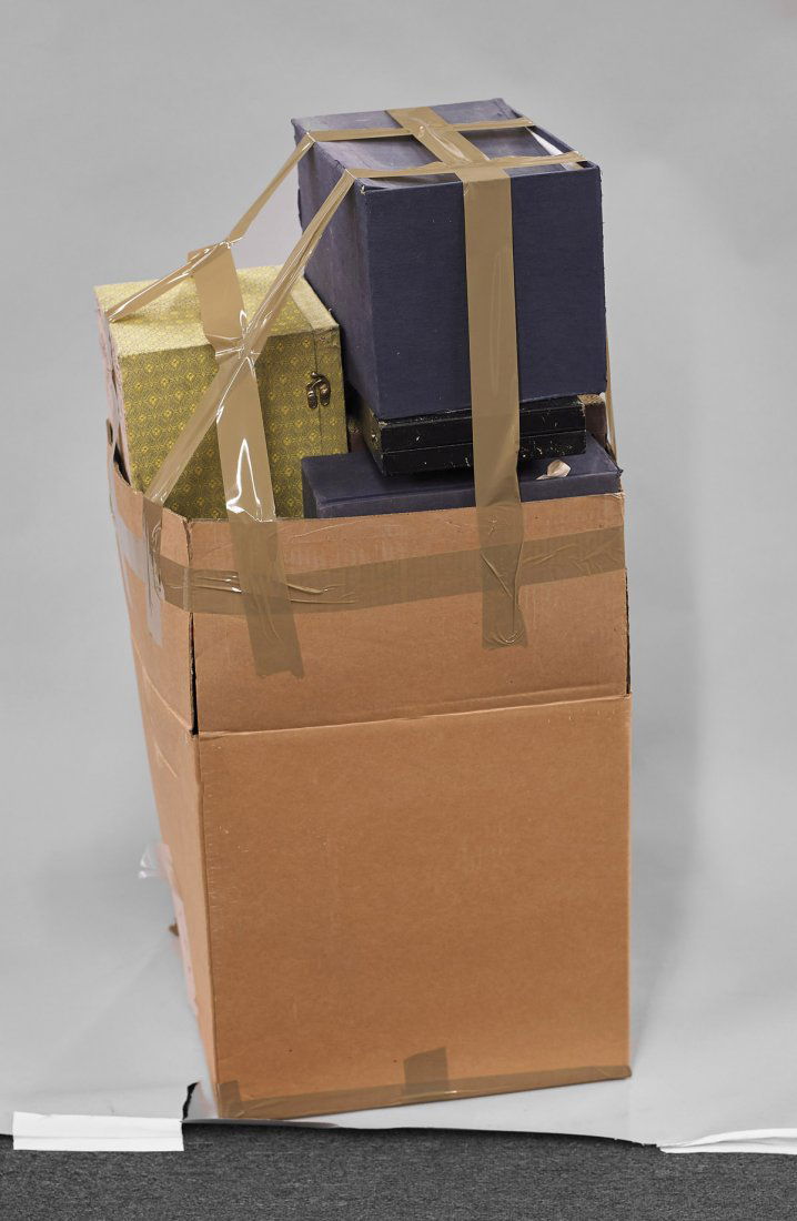 Eleven Large Cloth Fitted Boxes (1 of 1)