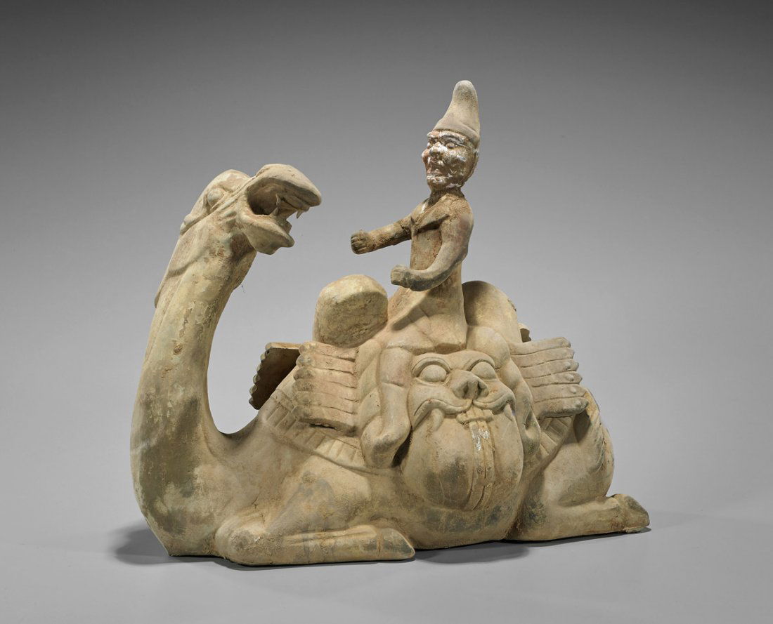 Tang-Style Pottery Camel & Rider (1 of 2)