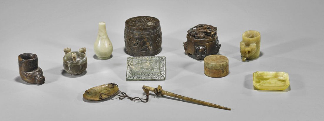 Ten Archaistic Chinese Carvings (1 of 1)