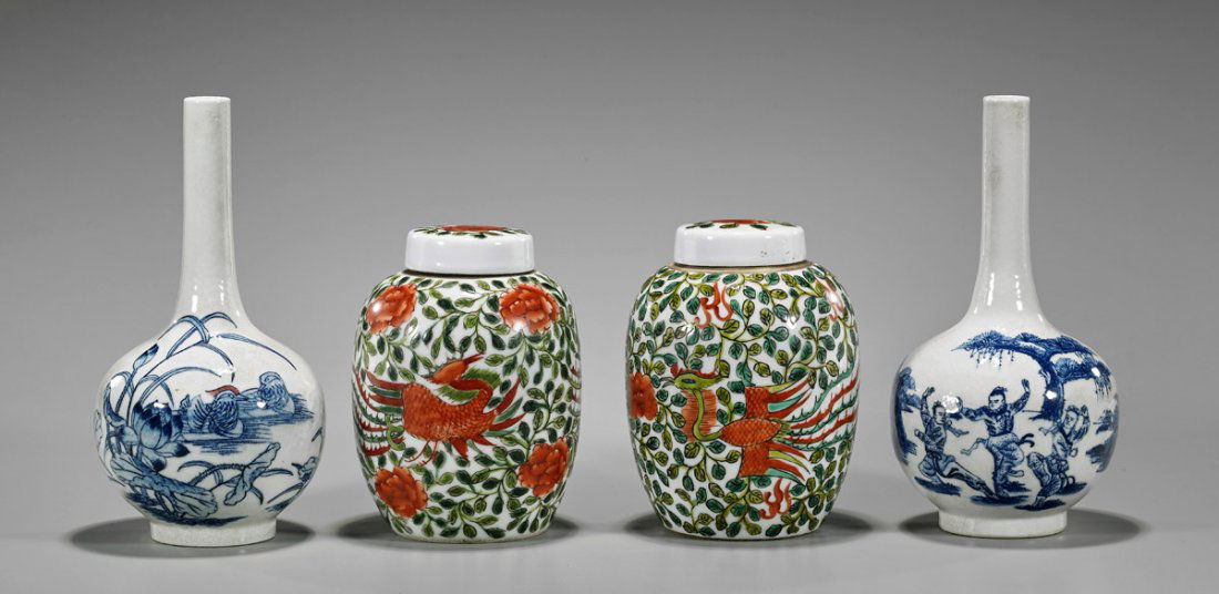 Four Chinese Porcelains: Jars & Vases (1 of 2)