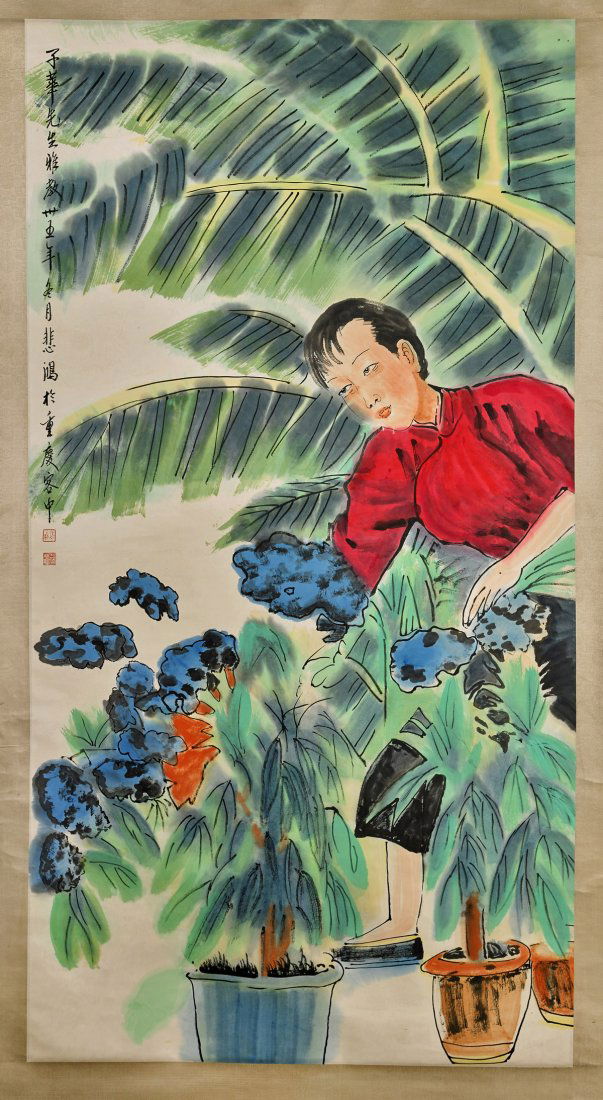 Two Chinese Paper Scrolls After Xu Beihong (1 of 4)