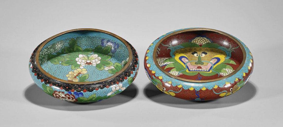 Two Antique Cloisonne Enamel Bowls (1 of 2)