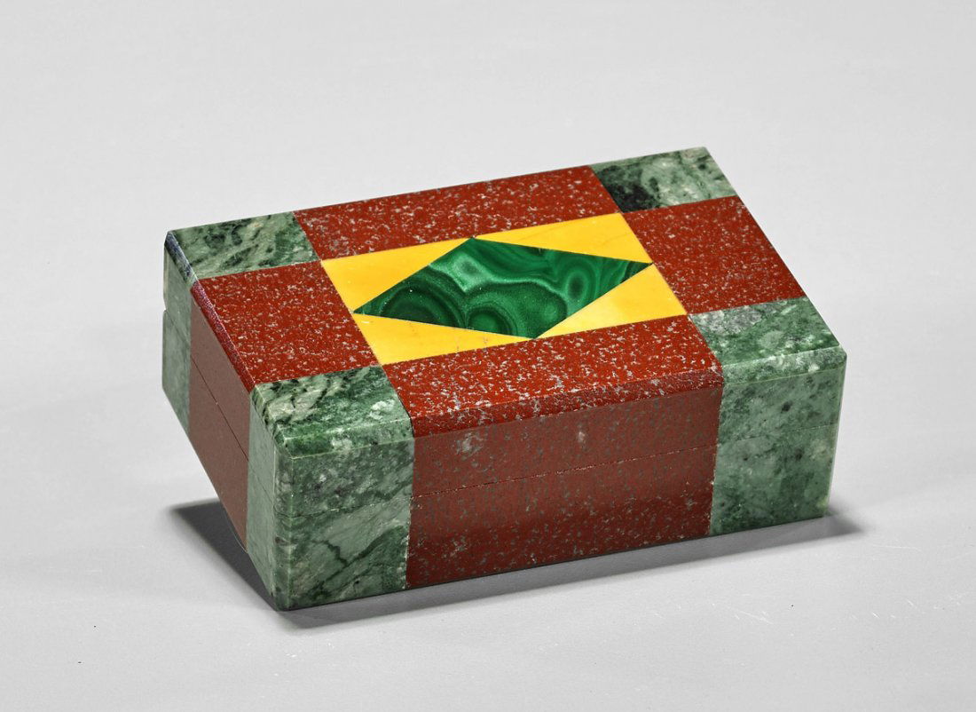 Fine Italian Multi-Mineral Mosaic Box (1 of 1)