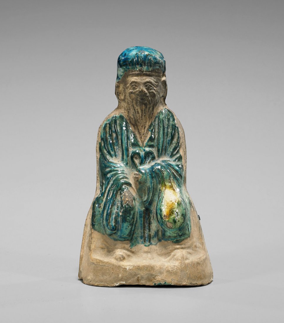 Ming Dynasty Turquoise Glazed Immortal (1 of 1)