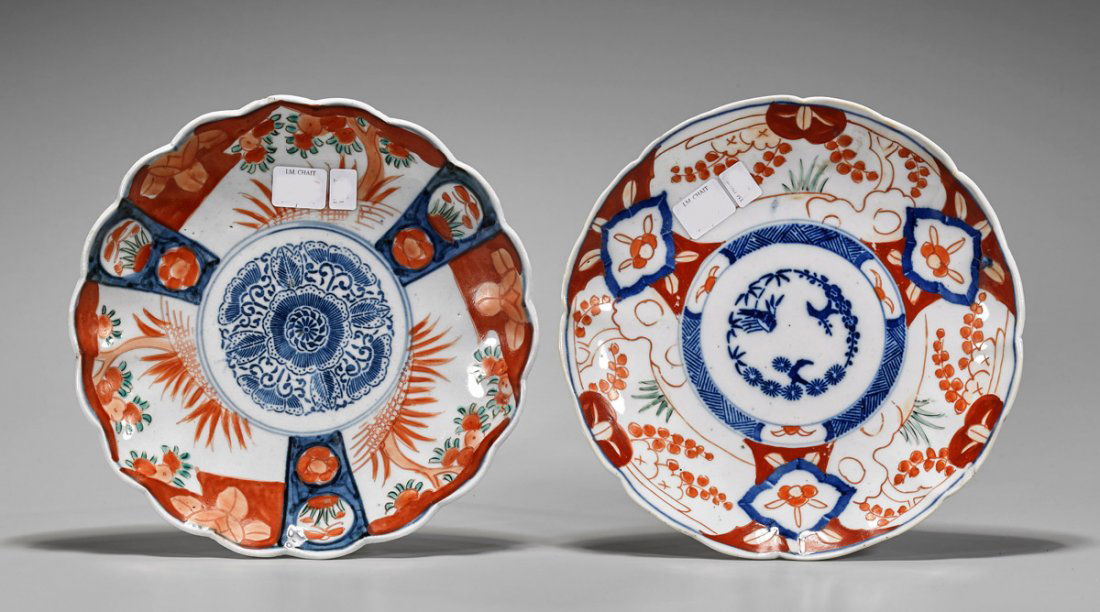 Pair Antique Japanese Imari Porcelain Plates (1 of 2)