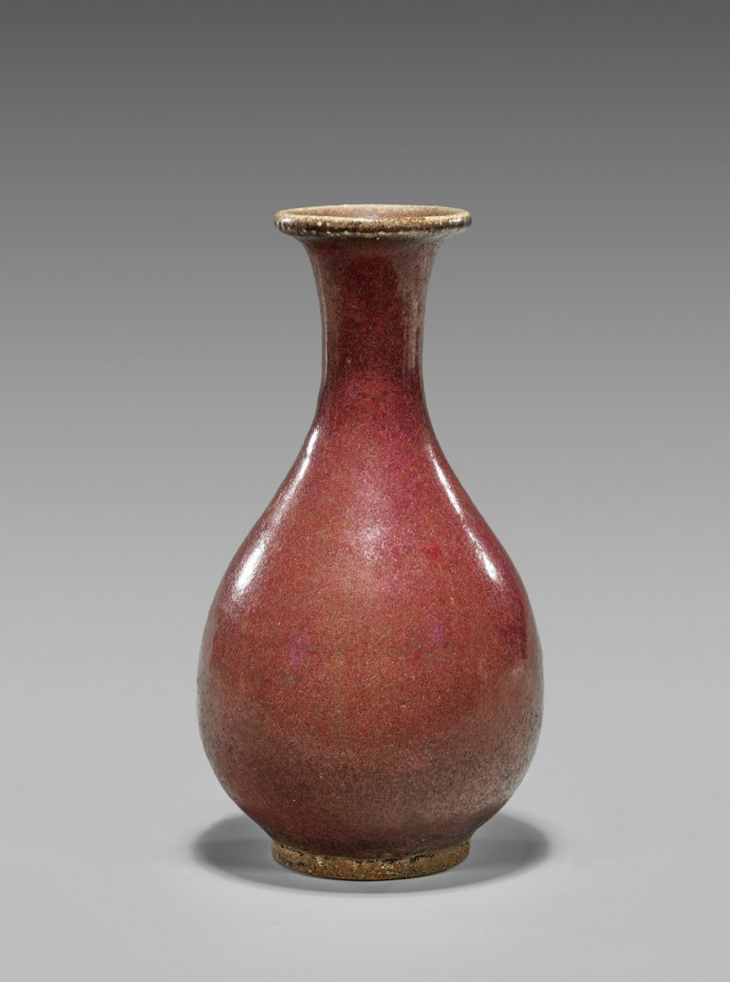 ANTIQUE CHINESE FLAMBÉ GLAZED VASE (1 of 2)