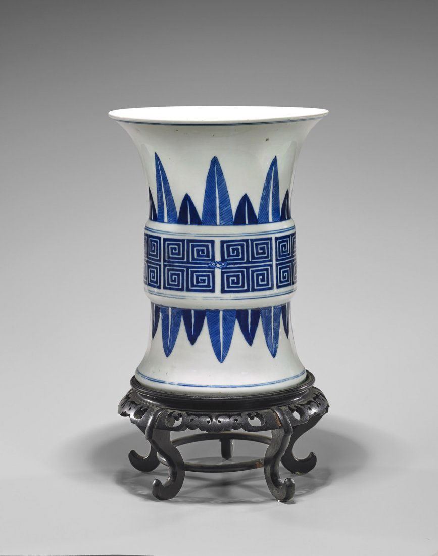 KANGXI-STYLE OVERSIZED BEAKER VASE (1 of 2)