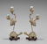 PAIR FINE CHINESE SILVER & JADEITE CANDLEHOLDERS: