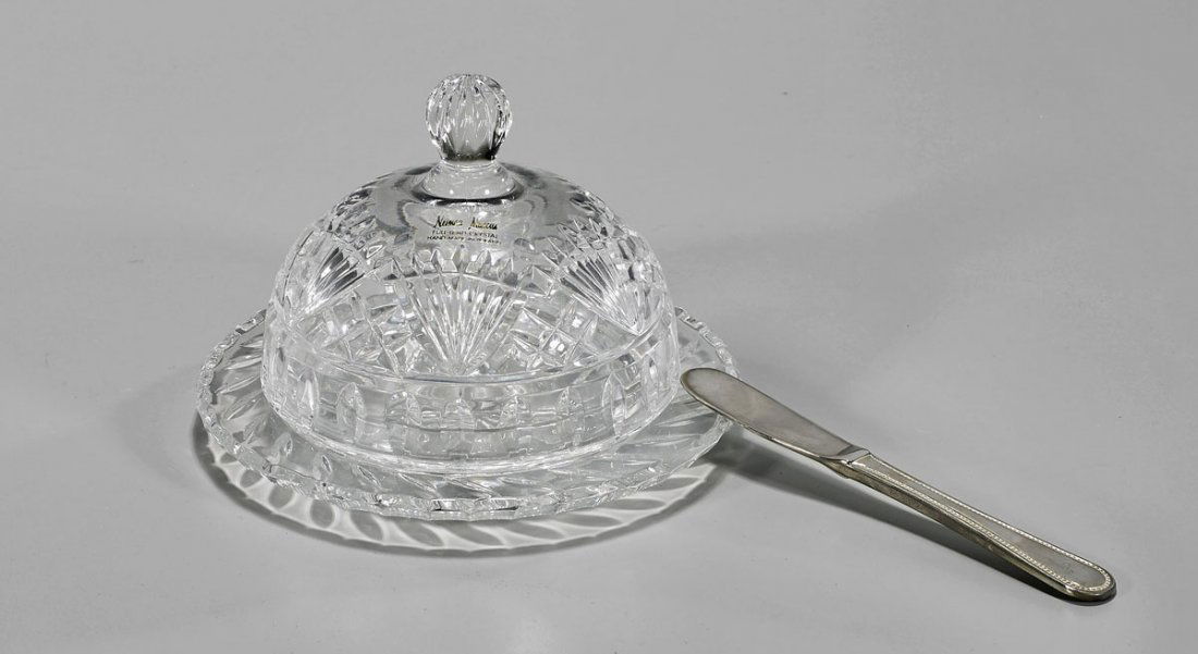 Vintage Crystal Butter Dish (1 of 1)