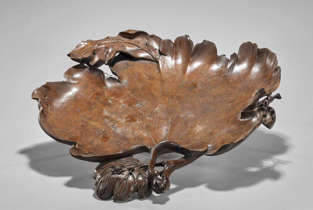 Old Japanese Naturalistic Wood Tray (1 of 1)