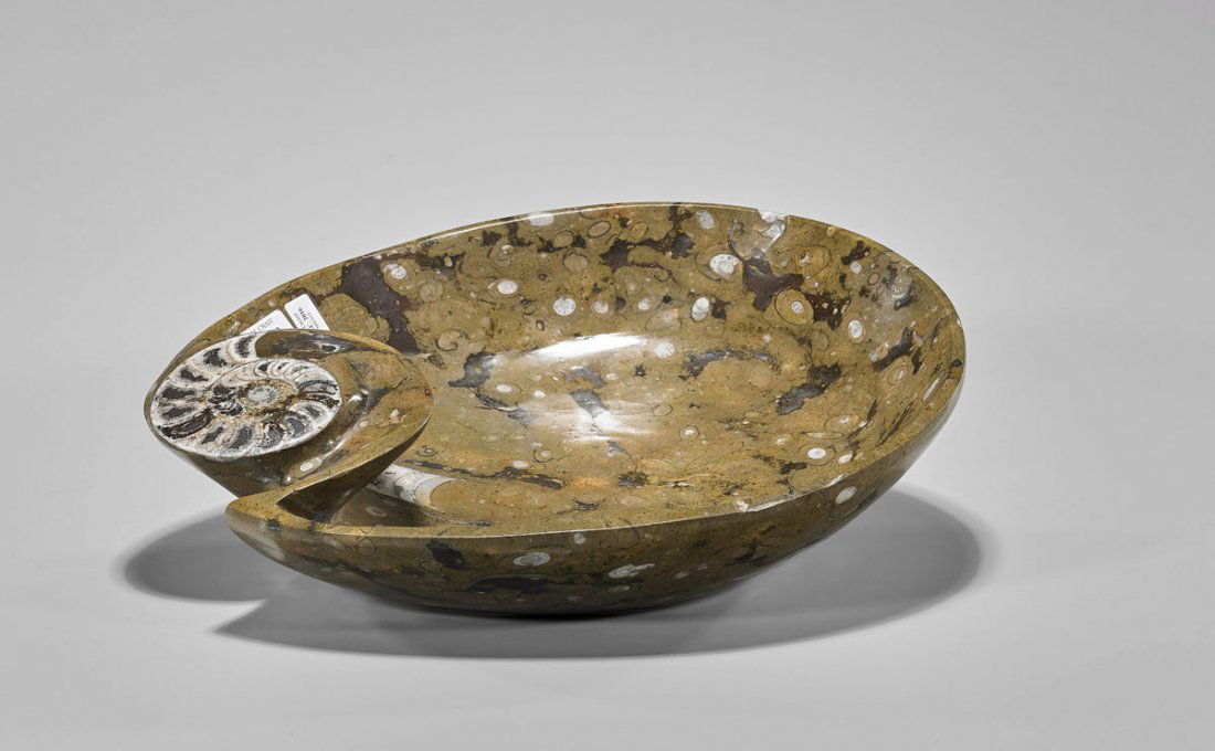 Polished Moroccan Ammonite Fossil Bowl (1 of 1)