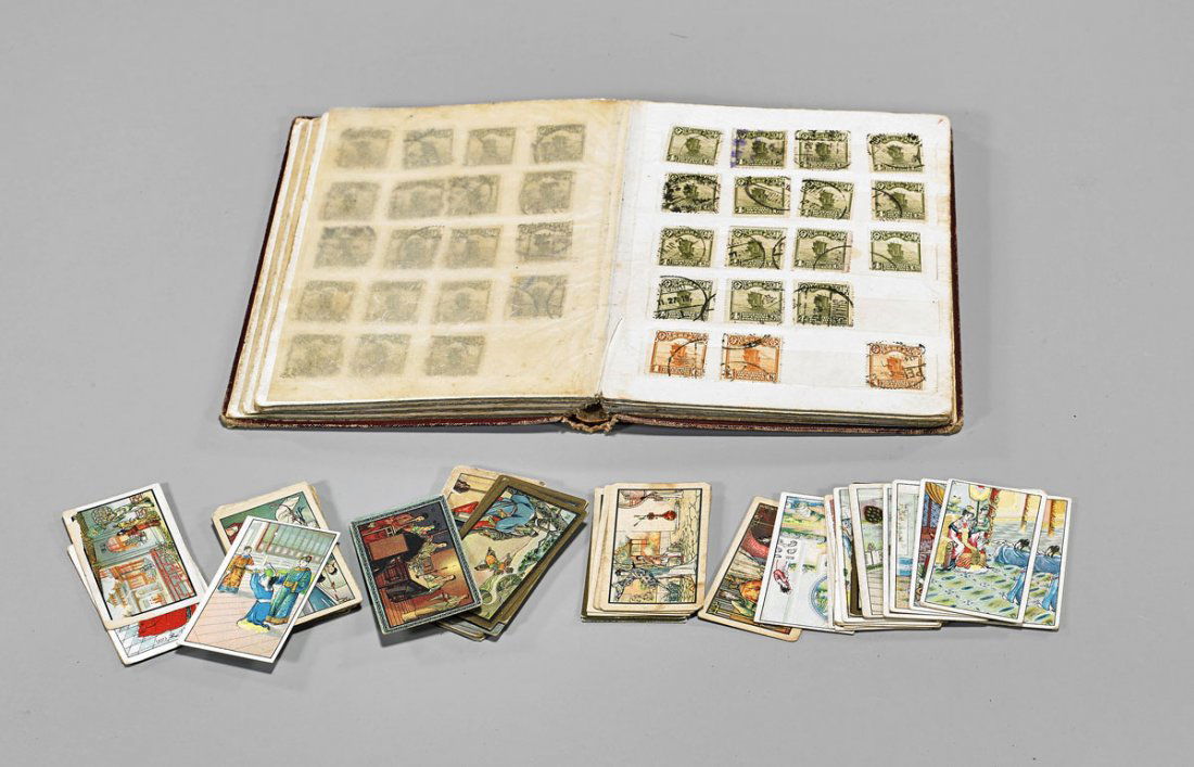 Group of Chinese Cigarette Cards & Stamps (1 of 1)