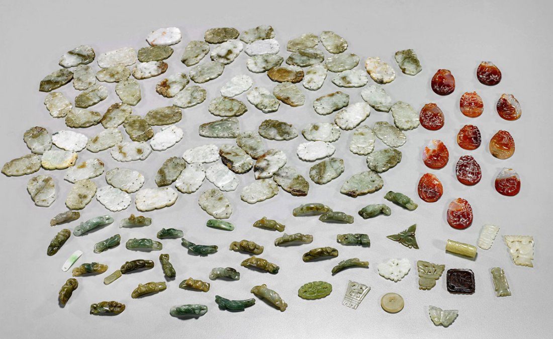 Large Collection of Small Chinese Carvings (1 of 1)