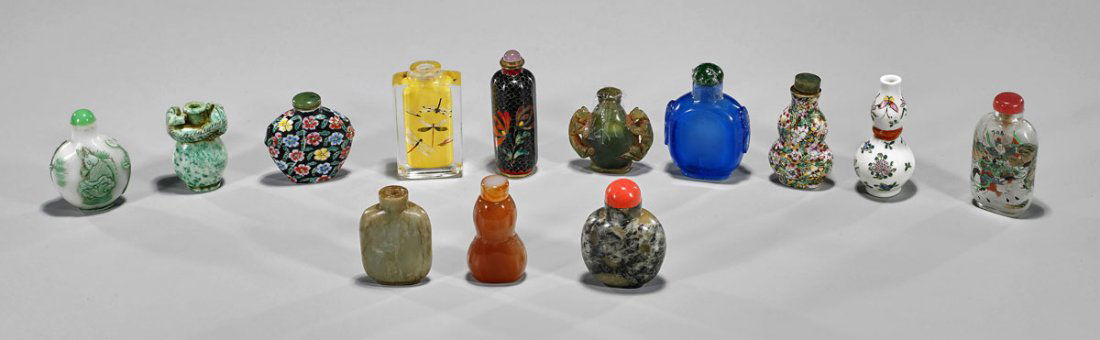 Thirteen Assorted Snuff Bottles (1 of 1)