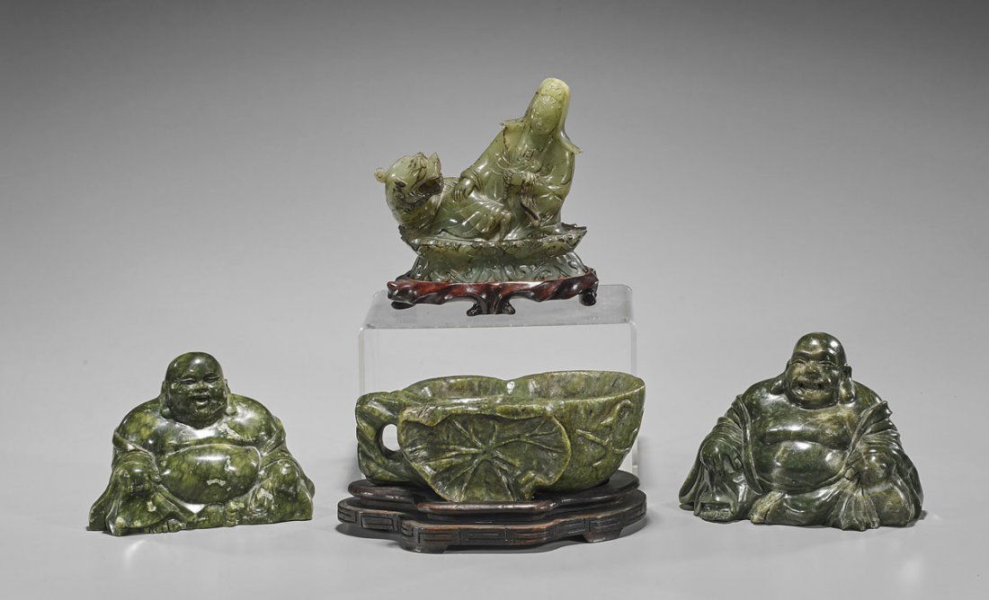 Four Chinese Hardstone Carvings (1 of 1)
