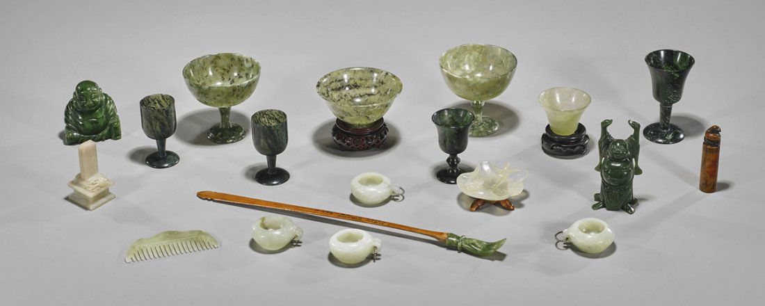 Collection of Chinese Jade & Hardstone Items (1 of 1)