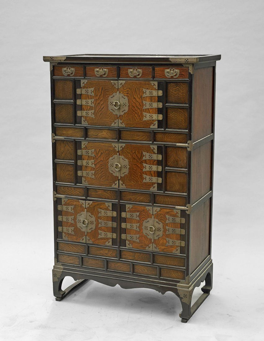 Tall Korean Wood Cabinet (1 of 1)