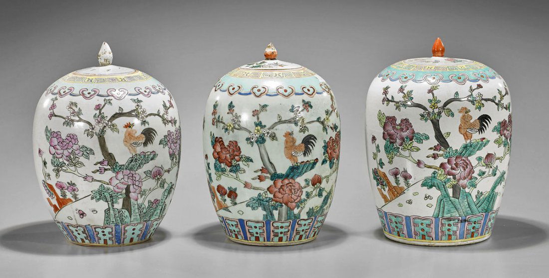 Three Antique Chinese Porcelain Jars (1 of 1)