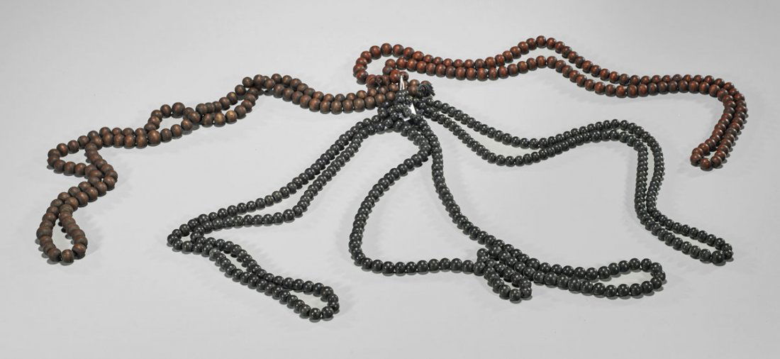 Five Antique Buddhist Prayer Bead Necklaces (1 of 1)