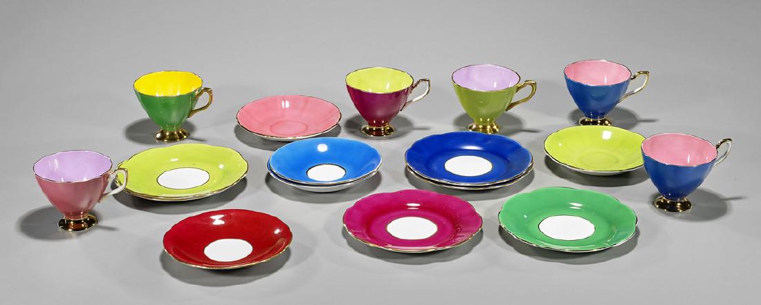 Collection of Multicolored English Porcelains (1 of 2)