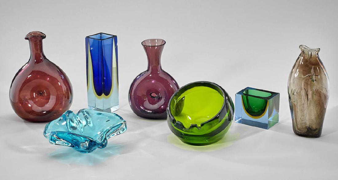 Seven Art Glass Pieces (1 of 1)