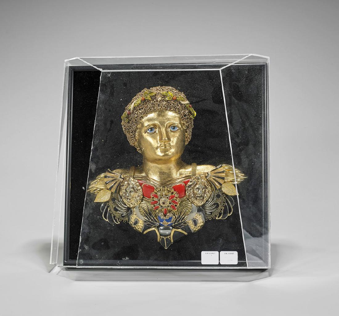 Gilt Sculptural Bust: Alexander the Great (1 of 1)