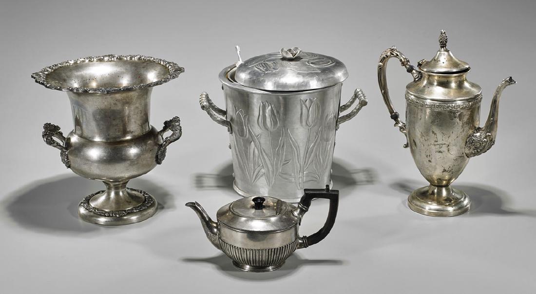 Four Old & Antique Silverplate & Metal Items (1 of 1)