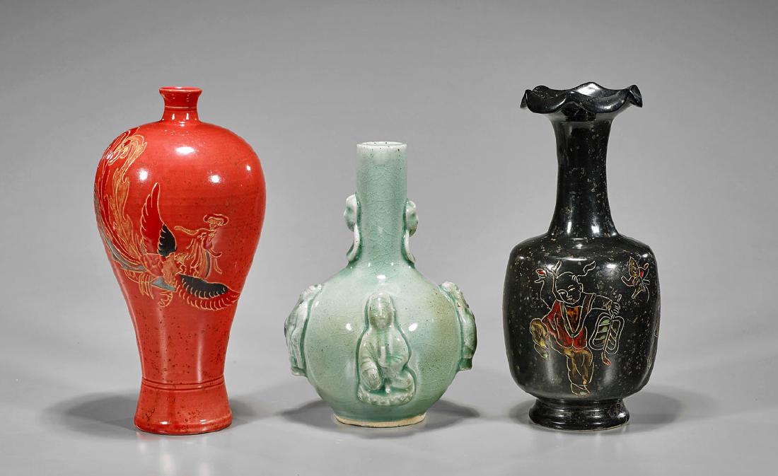 Three Chinese Porcelain Vases (1 of 2)
