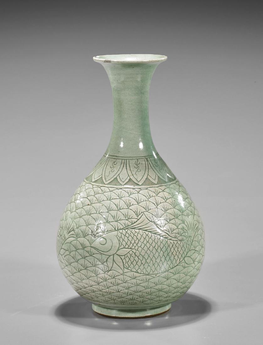 Old Korean Celadon Glazed Vase (1 of 1)