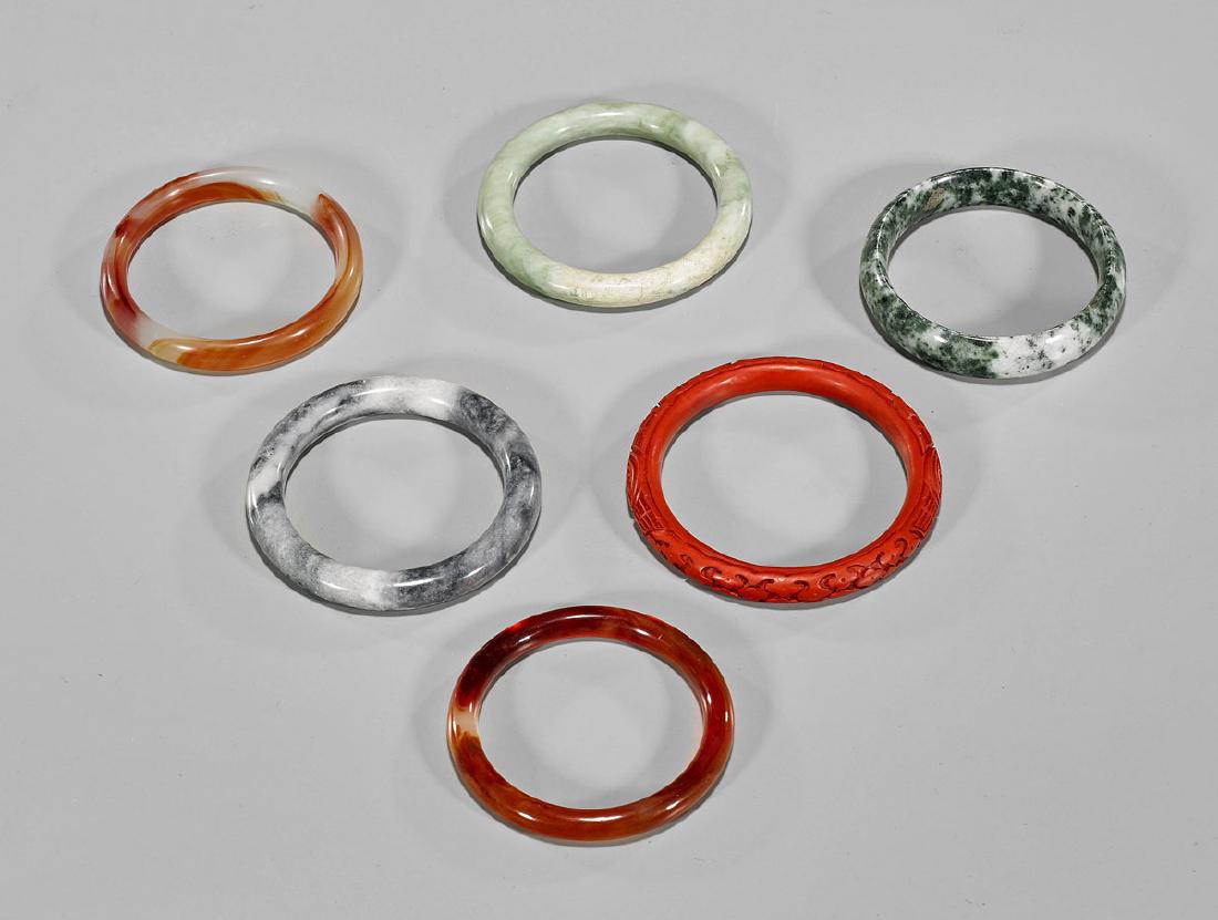 Six Chinese Bangle Bracelets (1 of 1)