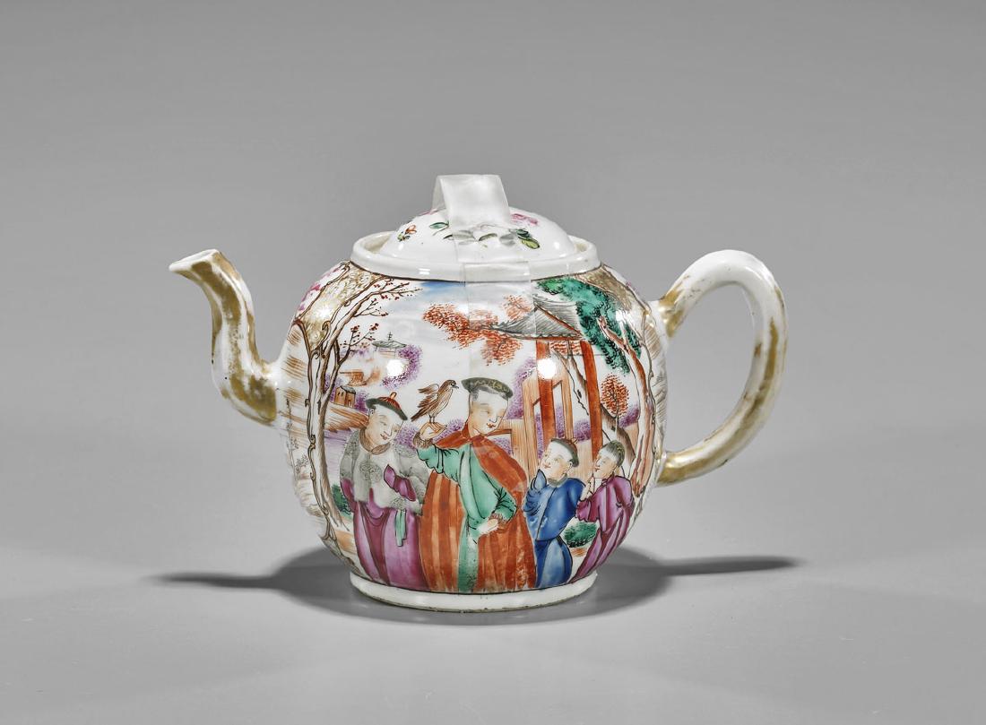 Antique Chinese Export Porcelain Teapot (1 of 2)