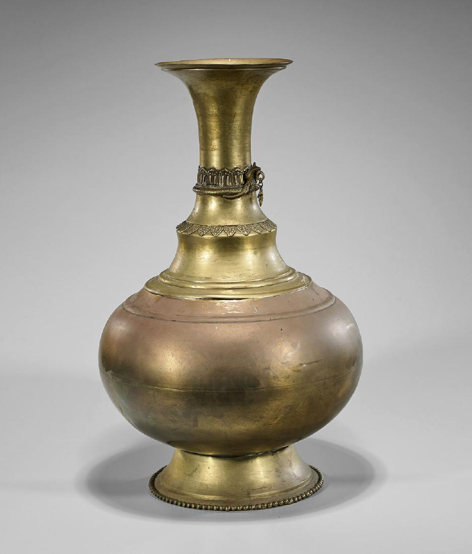 Old Sino-Tibetan Brass Vase (1 of 1)