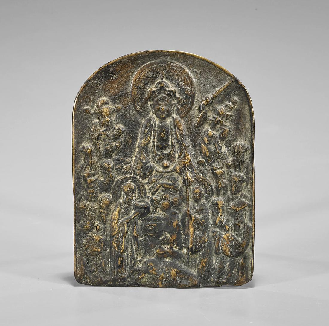 Old Korean Bronze Plaque (1 of 2)