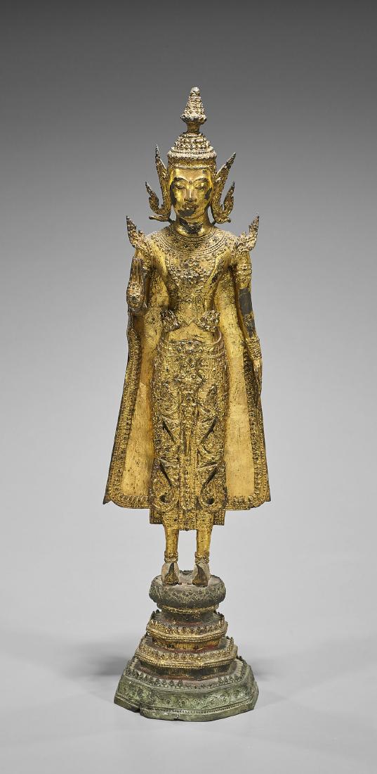 Antique Thai Gilt Bronze Buddha (1 of 1)