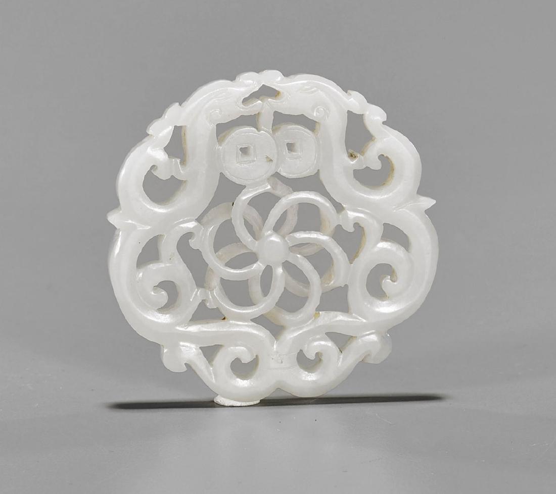 Old White Jade Dragon Plaque (1 of 1)