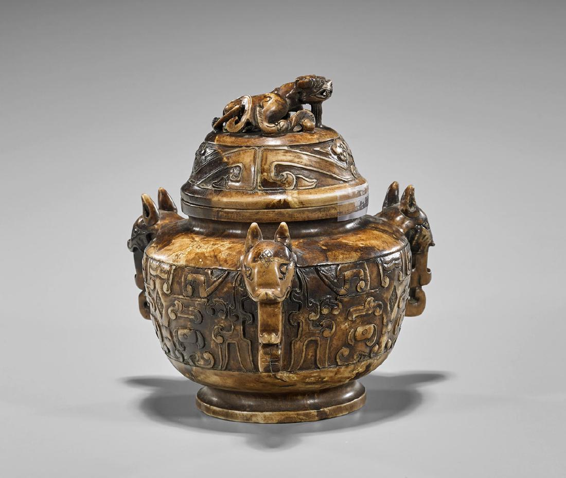 Archaistic Chinese Covered Vessel (1 of 1)