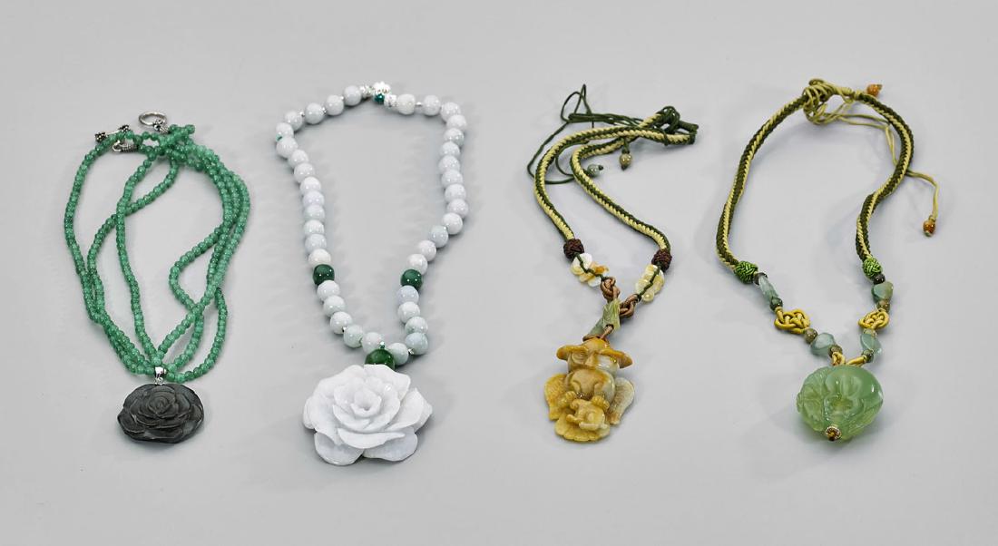 Four Chinese Pendant Necklaces (1 of 1)