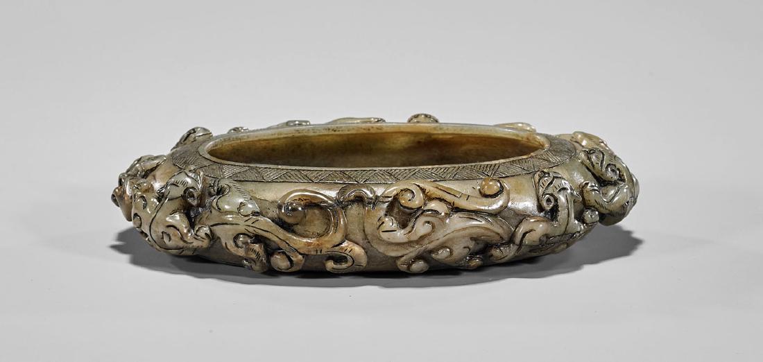 Archaistic Jade or Hardstone Brushwasher (1 of 2)