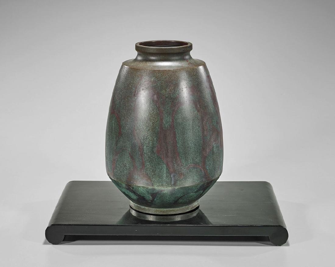 Japanese Bronze Vase by Hannya Kankei (1 of 2)