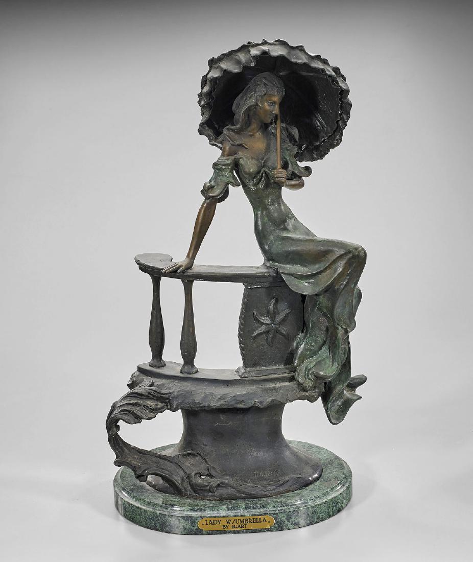Bronze Sculpture After Louis Icart (1 of 3)