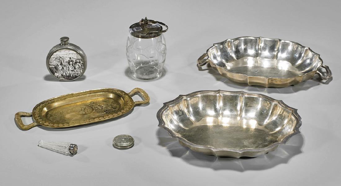 Six Various English & Chinese Metalwork Items (1 of 1)