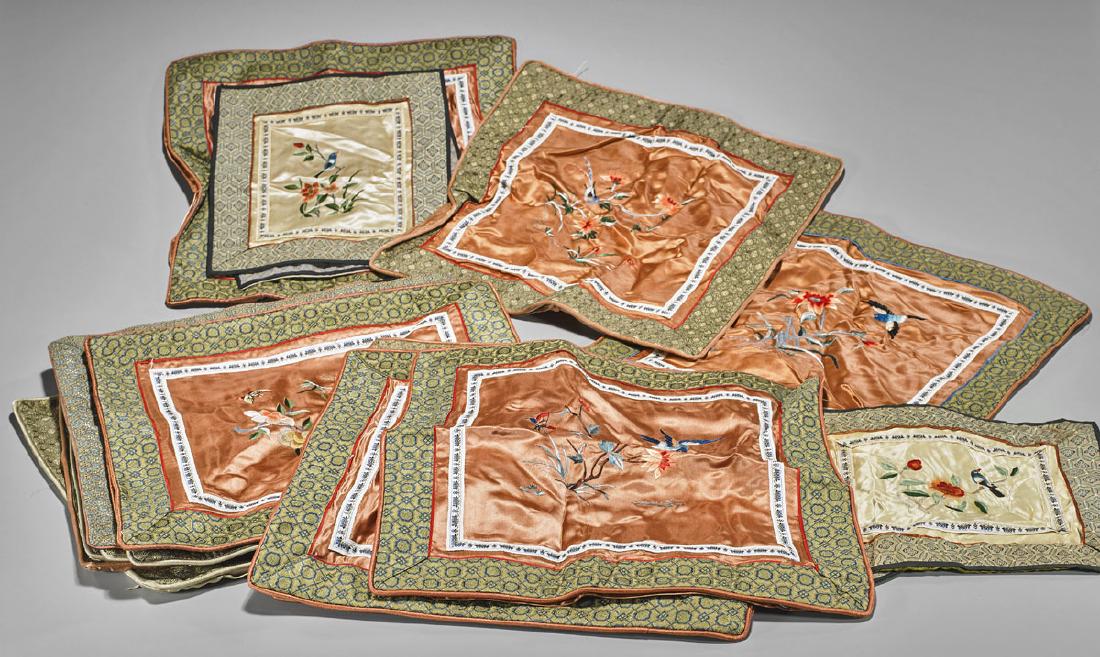 Collection of Old Chinese Embroidered Silk Textiles (1 of 1)