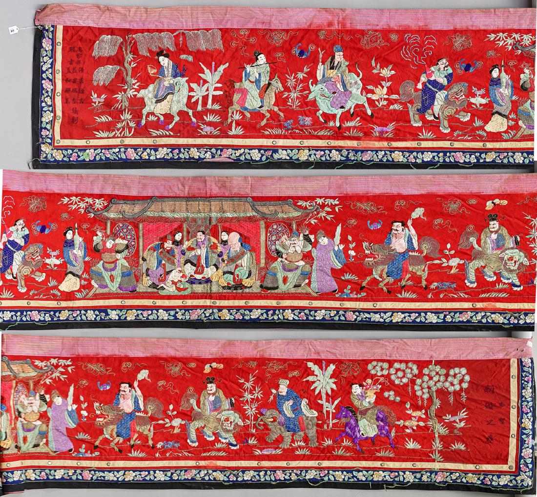 Two Massive Chinese Silk Textiles (1 of 2)