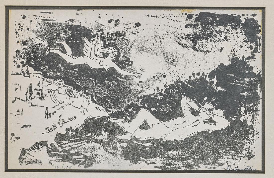 Two Modern Black & White Engravings (1 of 4)