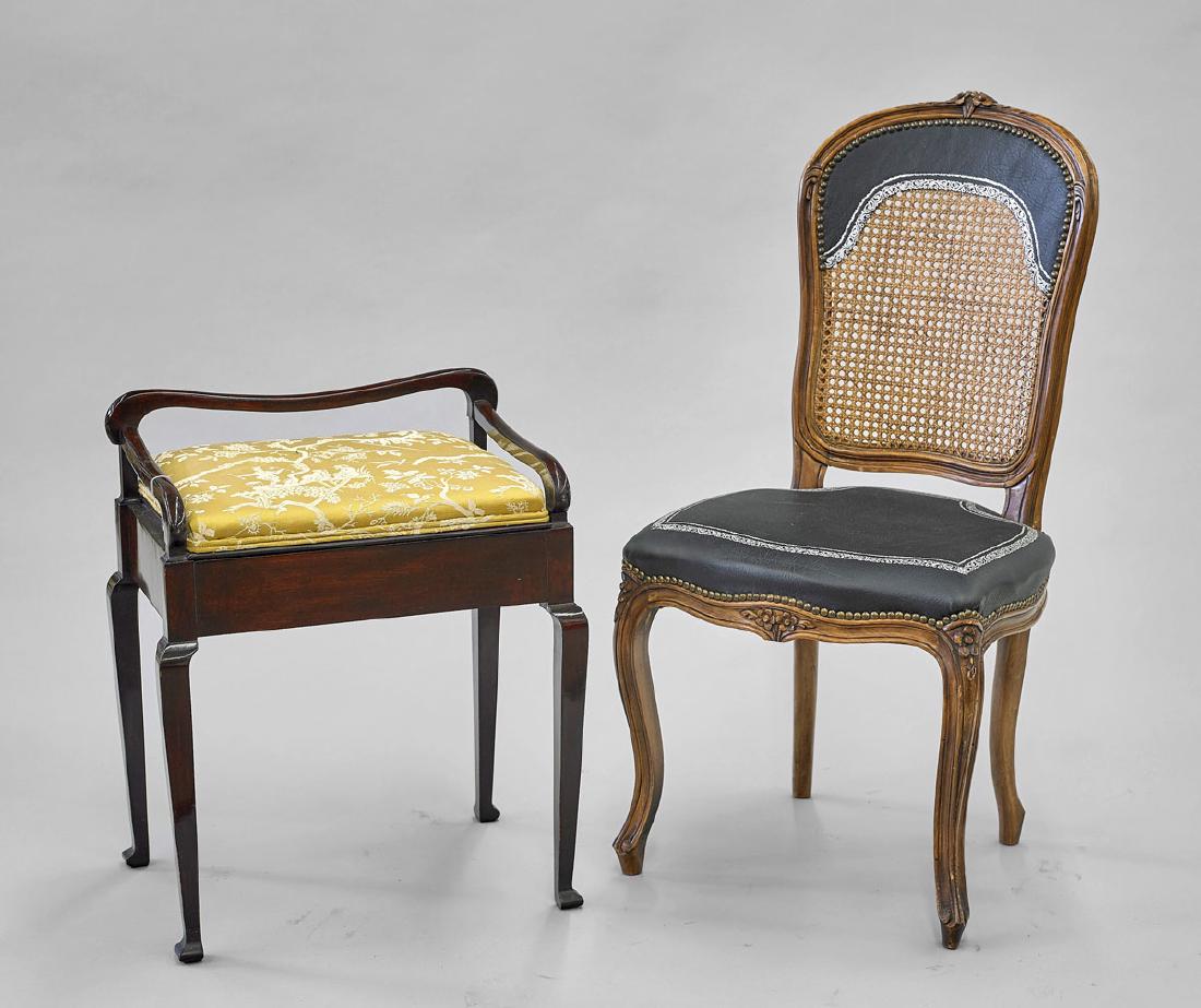 Two Upholstered Wood Chairs (1 of 1)