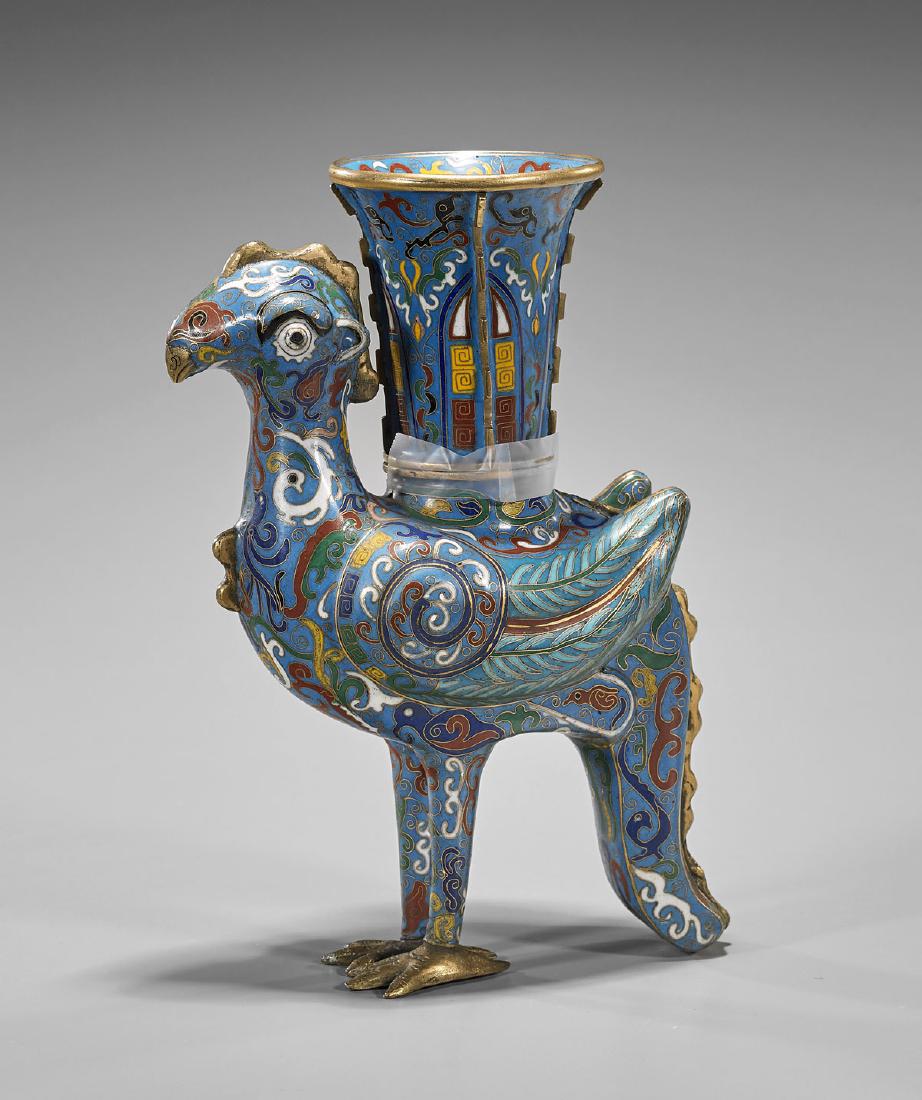Cloisonne Enamel Bird Vessel (1 of 1)