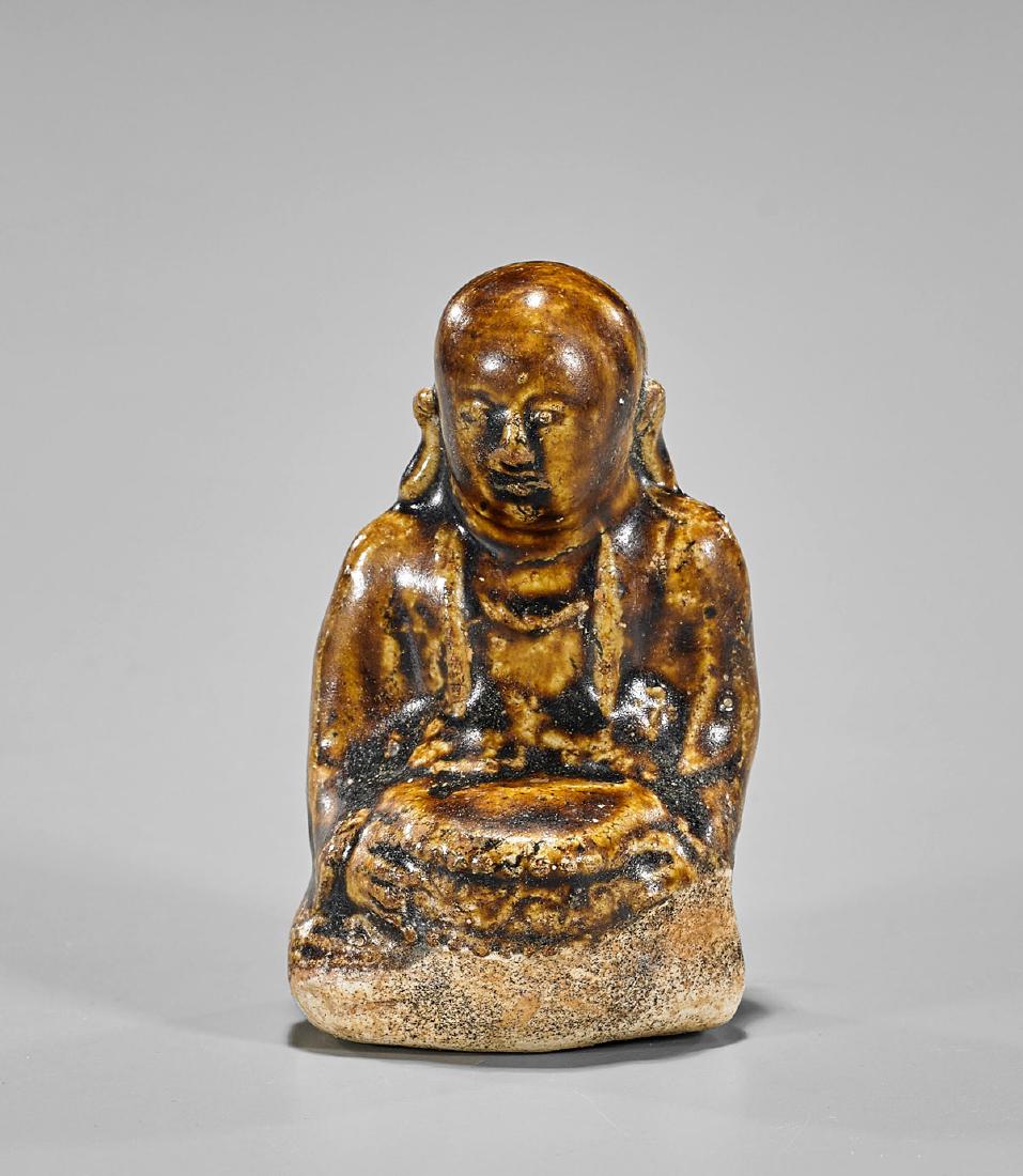Chinese Glazed Pottery Buddha (1 of 1)
